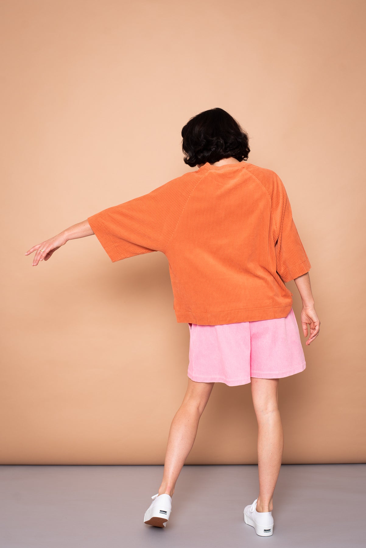 YYULI – Oversized Shirt aus Cord-Nicky