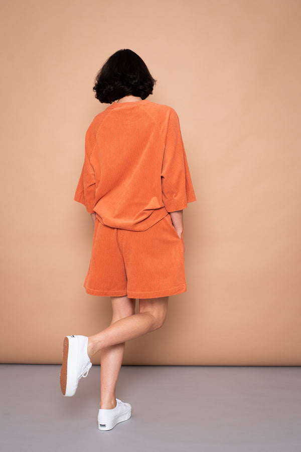 YYULI – Oversized Shorts aus Cord-Nicky