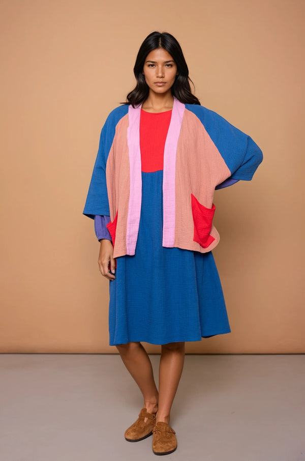 YYULI – Midi-Kleid Colour Blocking