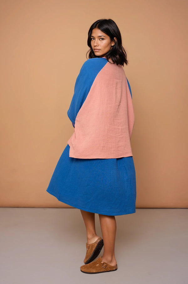 YYULI – Midi-Kleid Colour Blocking