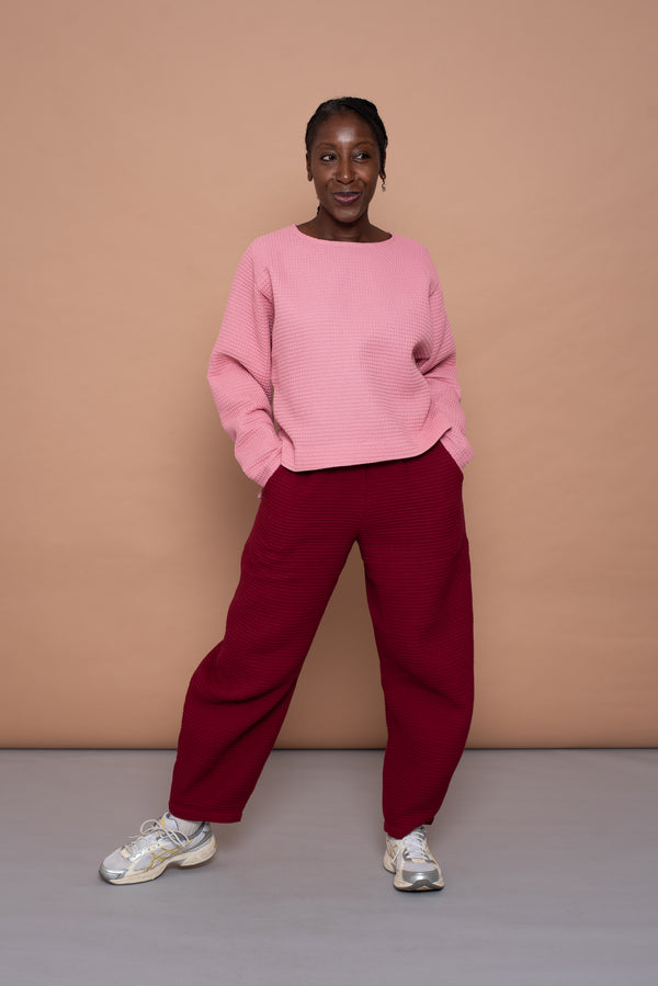 YYULI – Barrel Pant Bordeaux