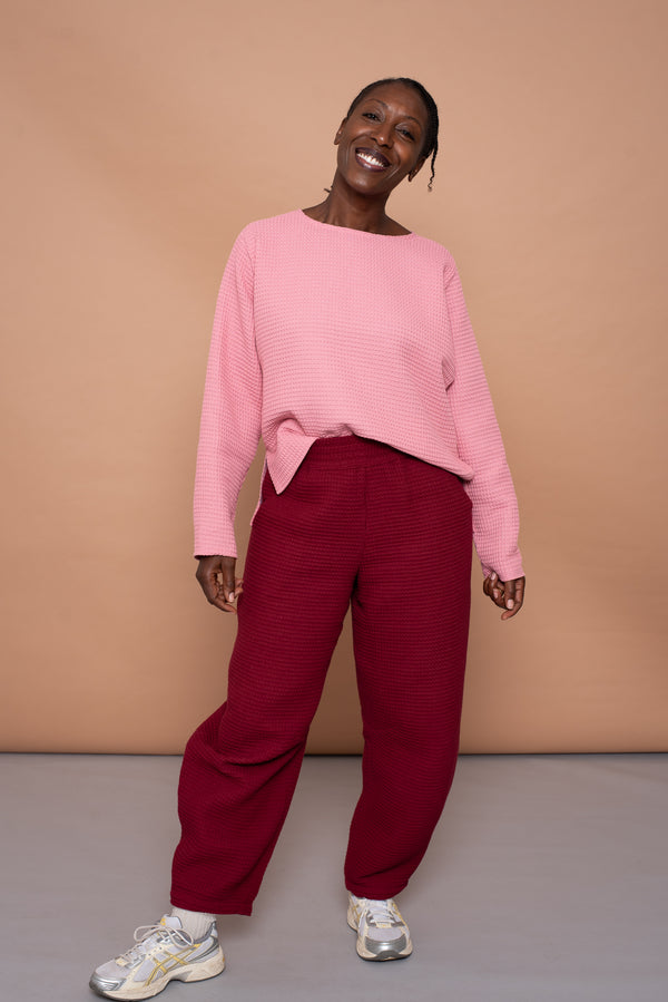YYULI – Barrel Pant Bordeaux