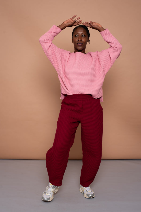 YYULI – Barrel Pant Bordeaux