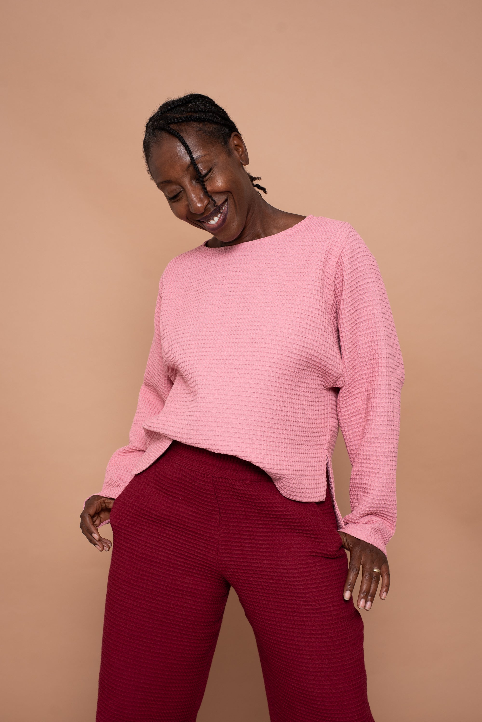 YYULI – Oversized Sweatshirt Light Pink