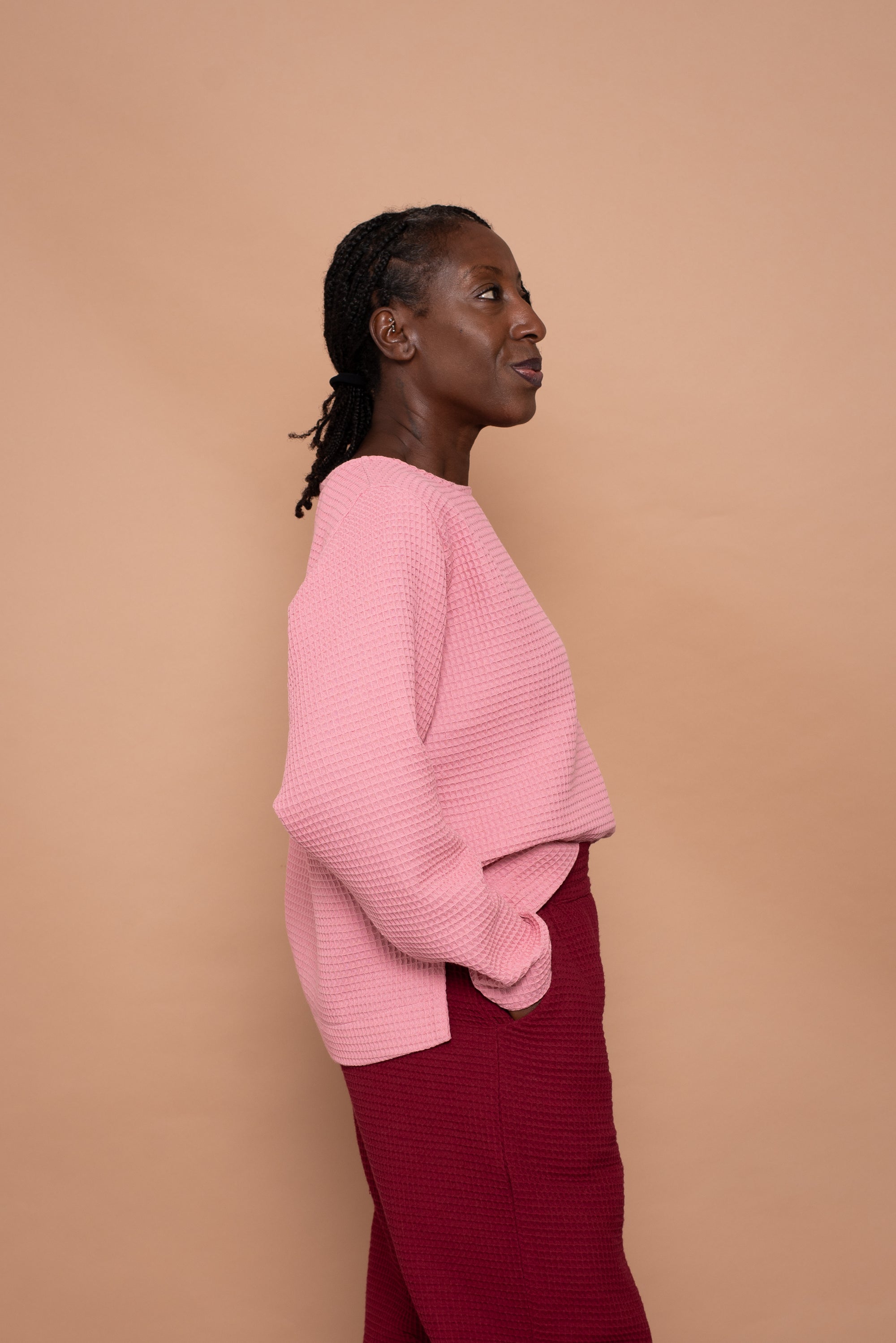 YYULI – Oversized Sweatshirt Light Pink