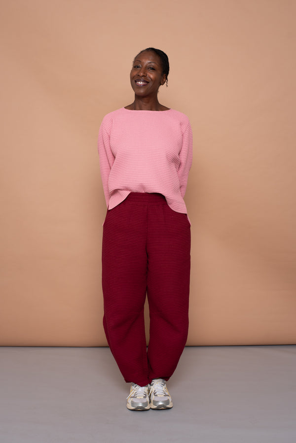 YYULI – Barrel Pant Bordeaux