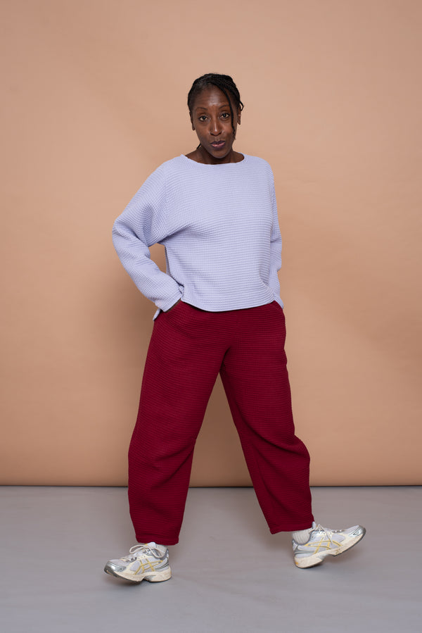 YYULI – Barrel Pant Bordeaux