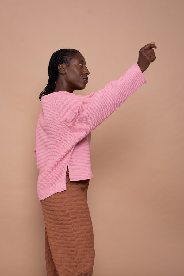 YYULI – Oversized Sweatshirt Light Pink