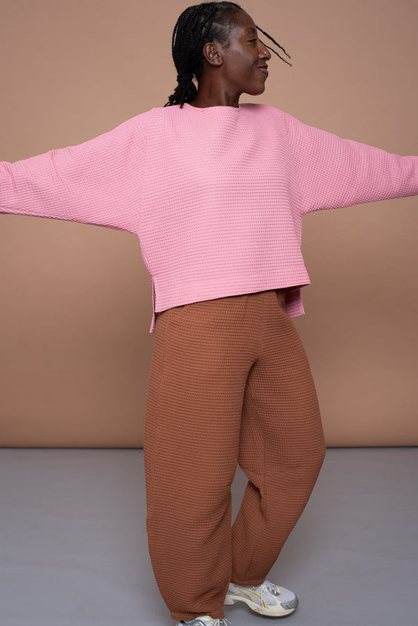 YYULI – Oversized Sweatshirt Light Pink