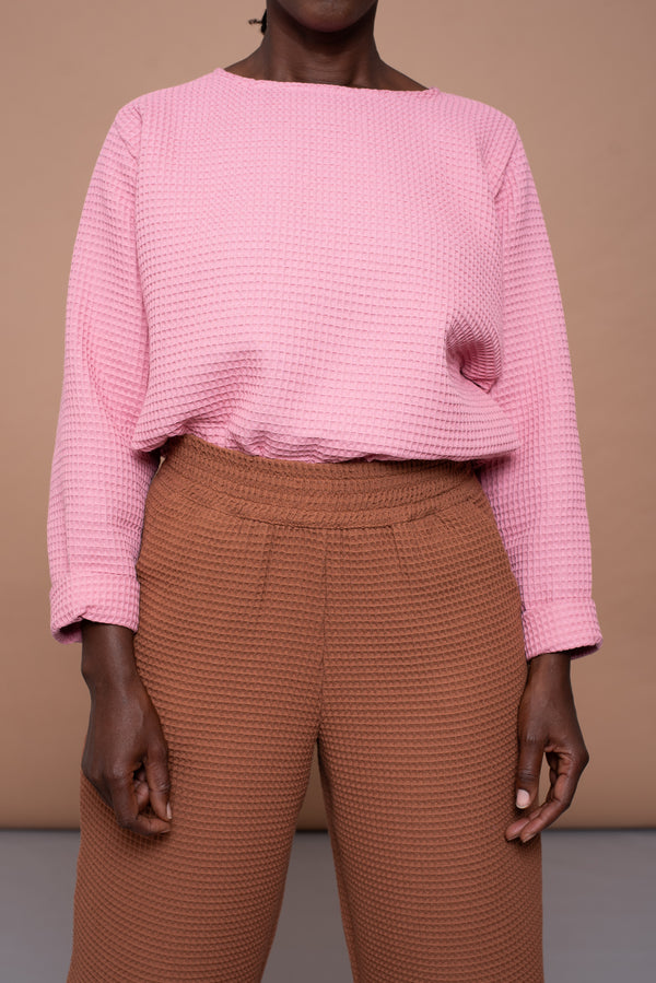 YYULI – Oversized Sweatshirt Light Pink
