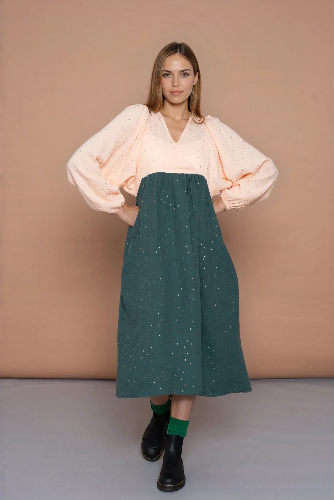 YYULI – Maxi-Kleid ‚Gold Standard‘