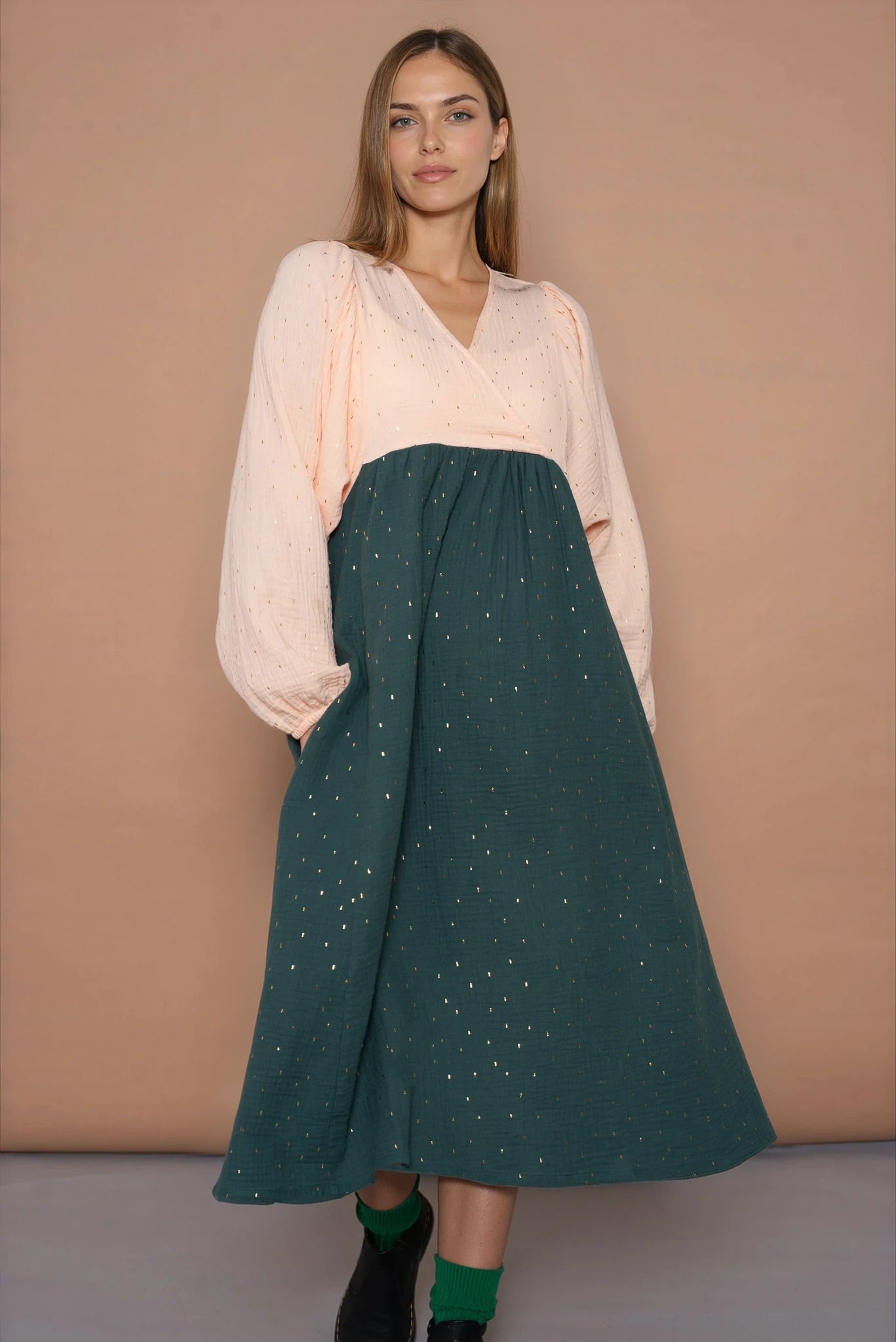 YYULI – Maxi-Kleid ‚Gold Standard‘