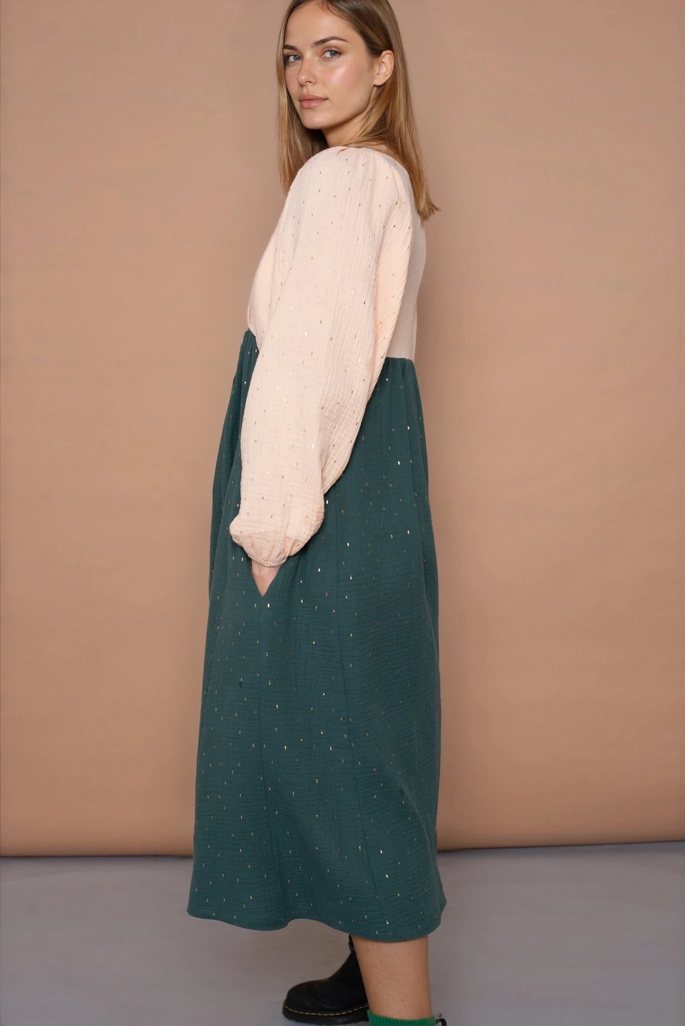 YYULI – Maxi-Kleid ‚Gold Standard‘