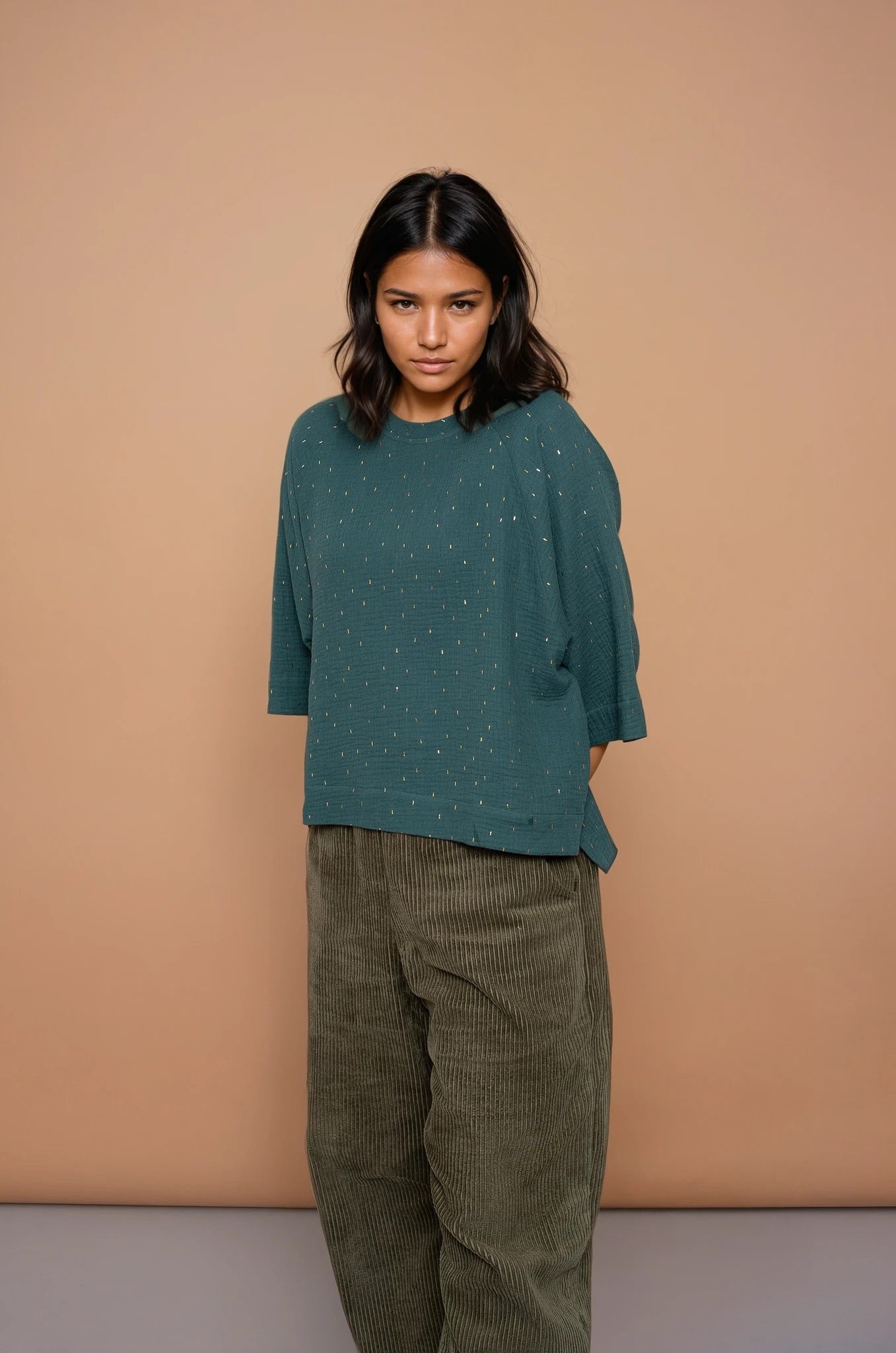 YYULI – Oversized Shirt ‚Gold Standard‘