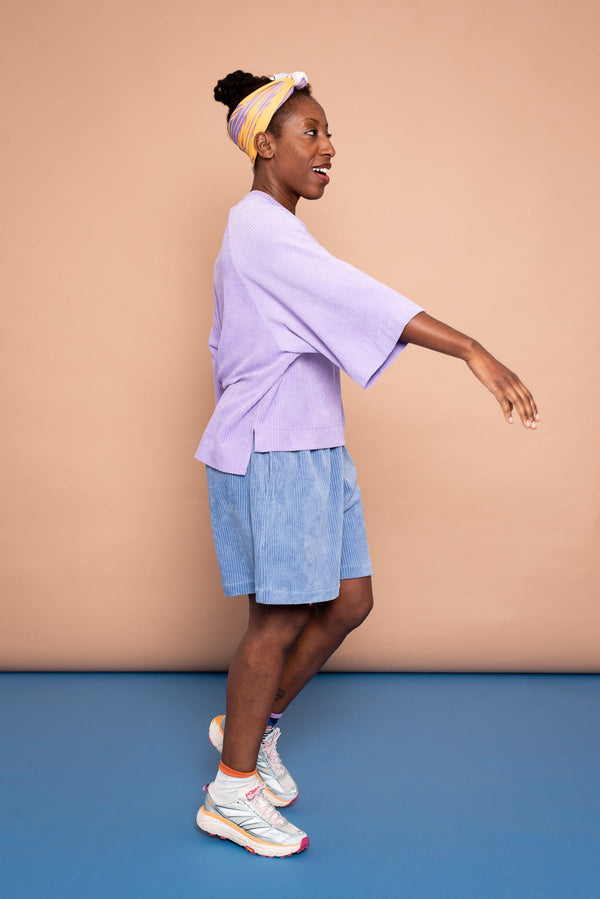 YYULI – Oversized Shirt aus Cord-Nicky