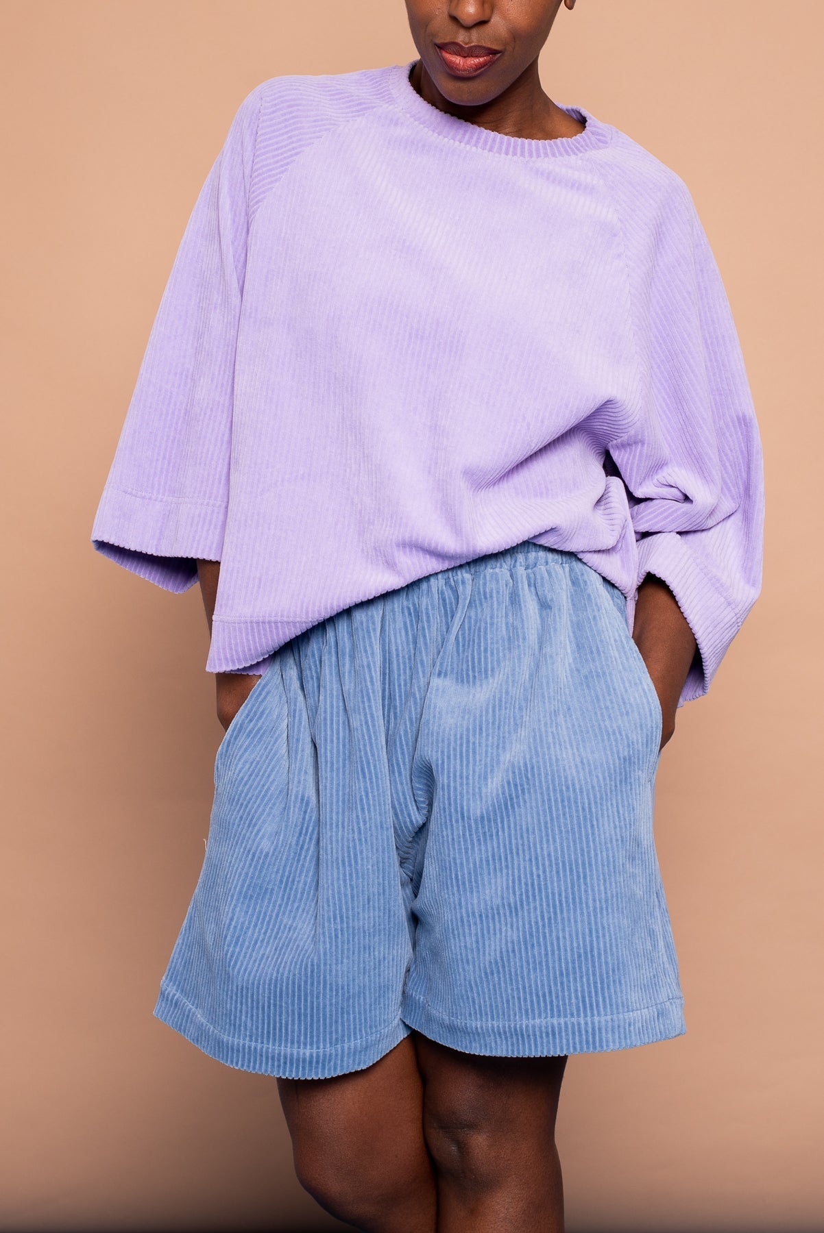 YYULI – Oversized Shirt aus Cord-Nicky