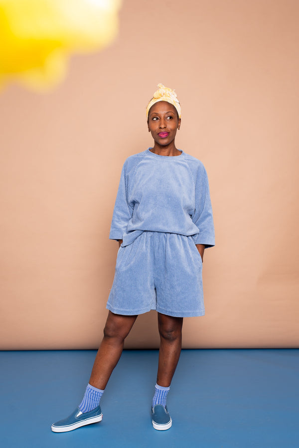 YYULI – Oversized Shirt aus Cord-Nicky