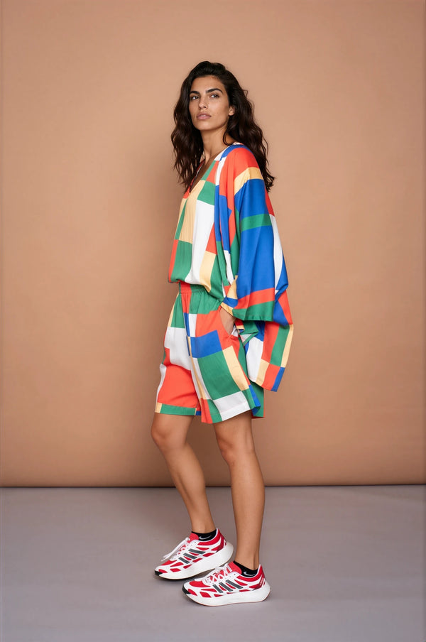 YYULI – Kimono Jacke ‚Blockchain‘