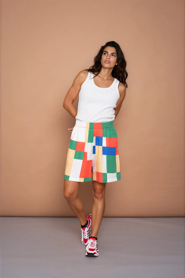 YYULI – Oversized Shorts ‚Blockchain‘