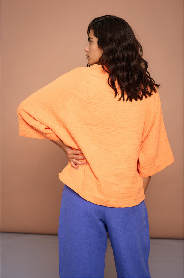 YYULI – Oversized Shirt Orange