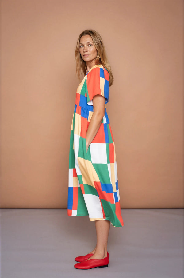 YYULI – Empire-Kleid ‚Blockchain‘