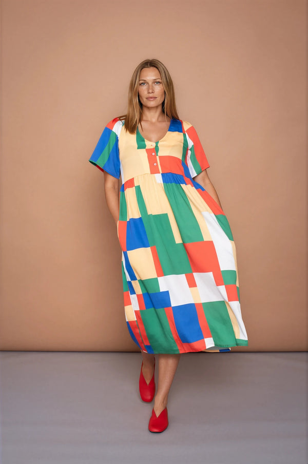 YYULI – Empire-Kleid ‚Blockchain‘