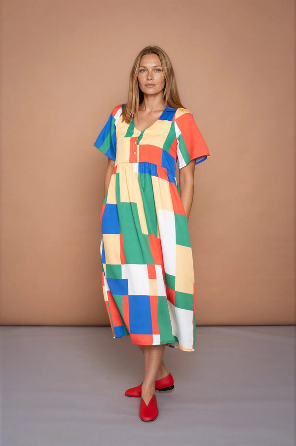 YYULI – Empire-Kleid ‚Blockchain‘