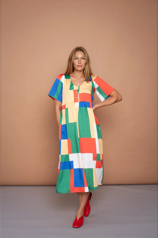 YYULI – Empire-Kleid ‚Blockchain‘