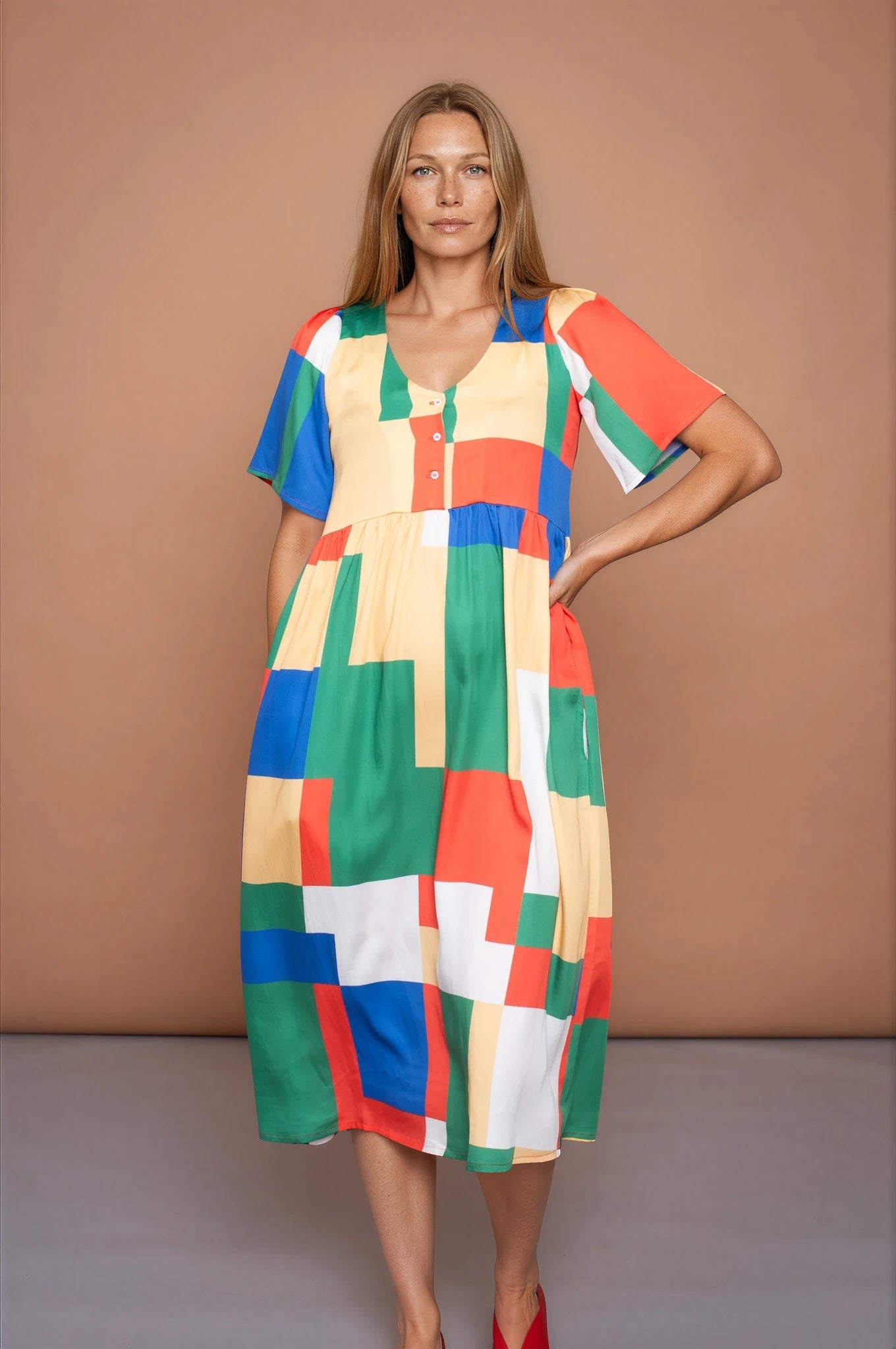 YYULI – Empire-Kleid ‚Blockchain‘
