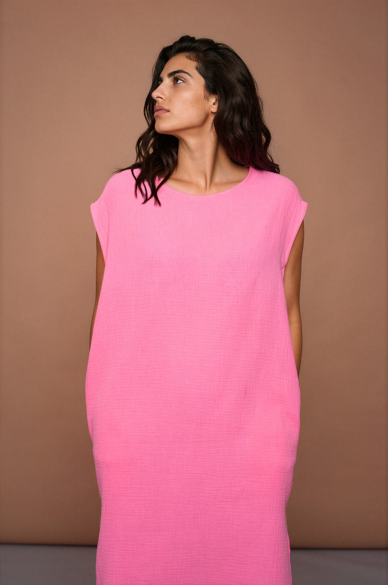 YYULI – Gerades ärmelloses Kleid