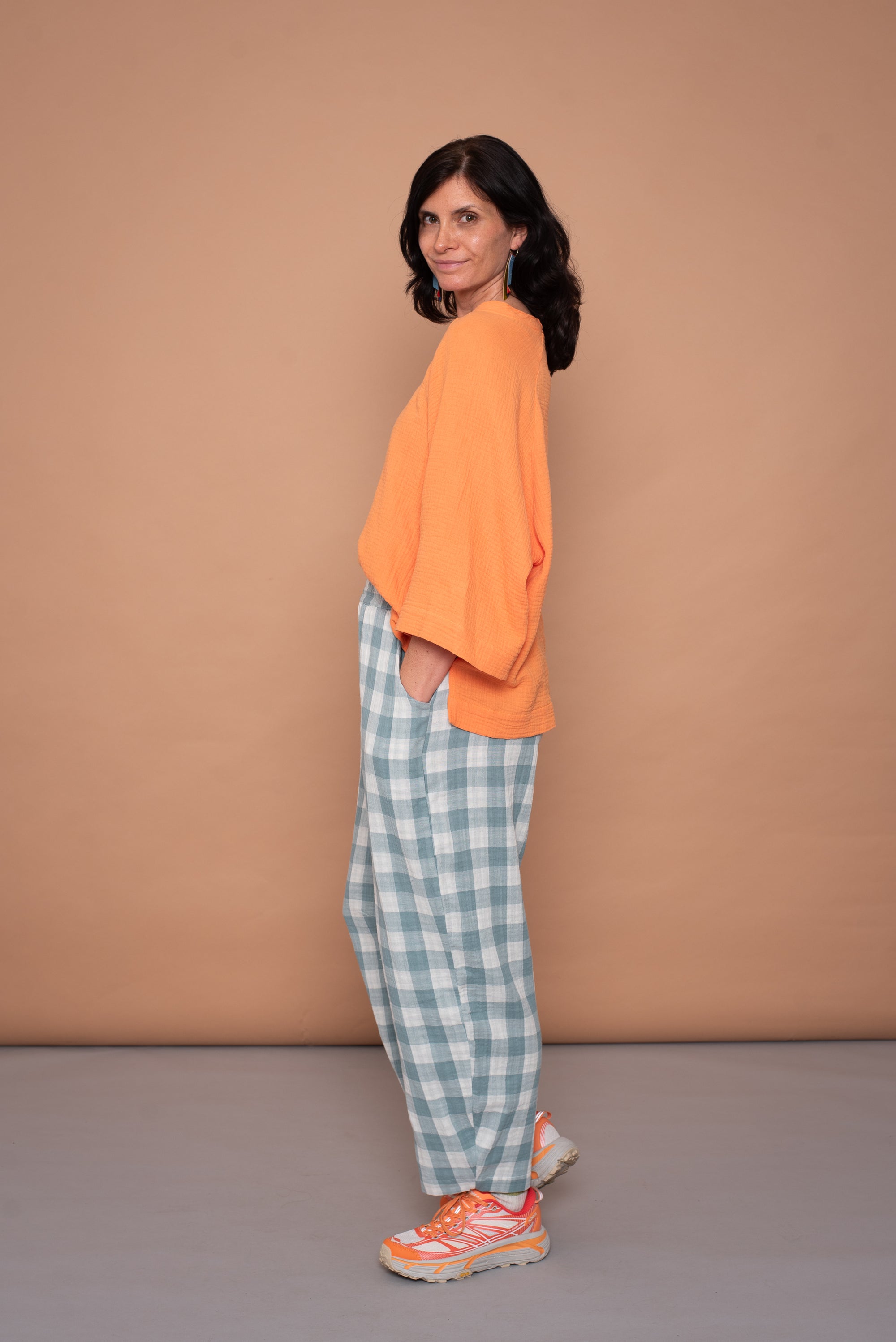 YULLI –  Barrel Pant Vichy Pattern