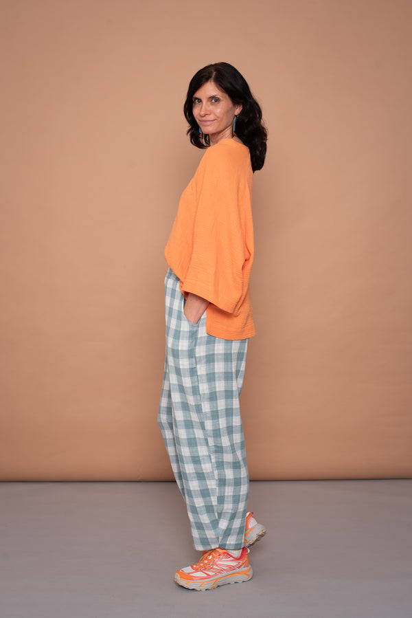 YULLI –  Barrel Pant Vichy Pattern