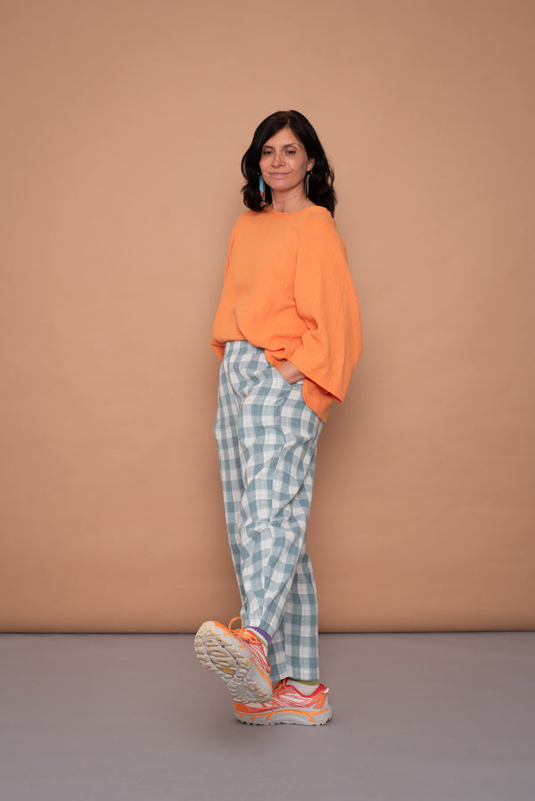 YULLI –  Barrel Pant Vichy Pattern