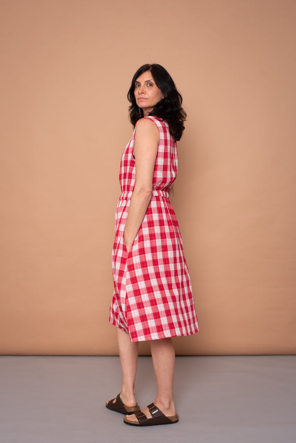 YYULI – Midi-Kleid Vichy Pattern