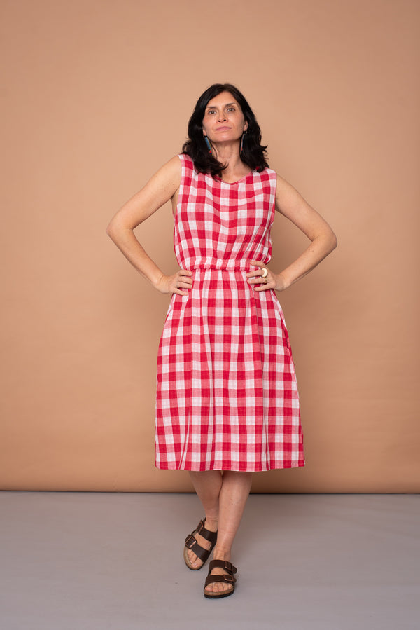 YYULI – Midi-Kleid Vichy Pattern