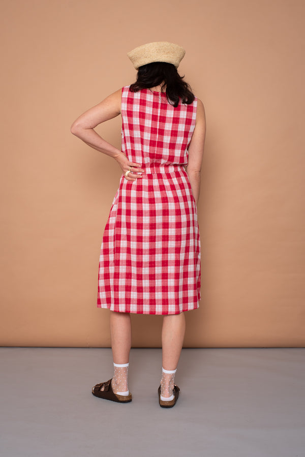 YYULI – Midi-Kleid Vichy Pattern
