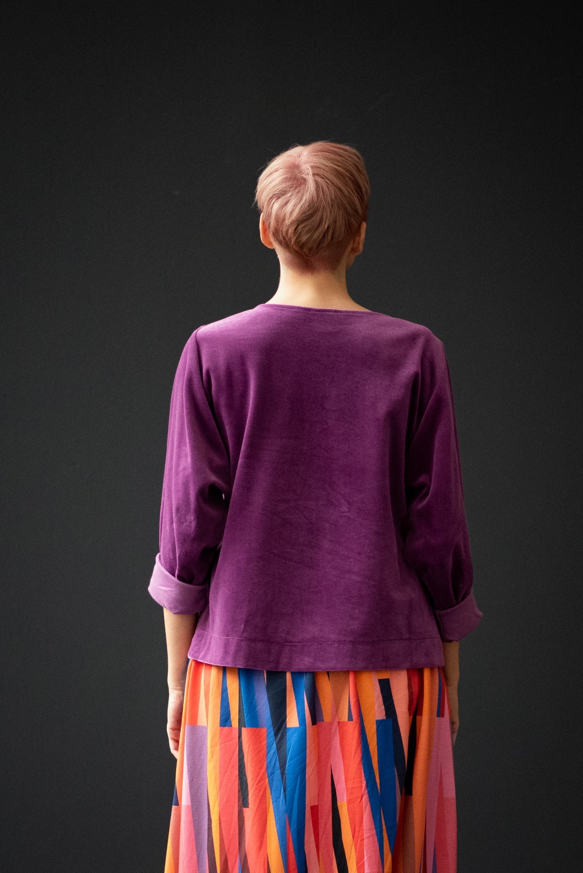 YYULI – Sweatshirt aus Nicky – Purple